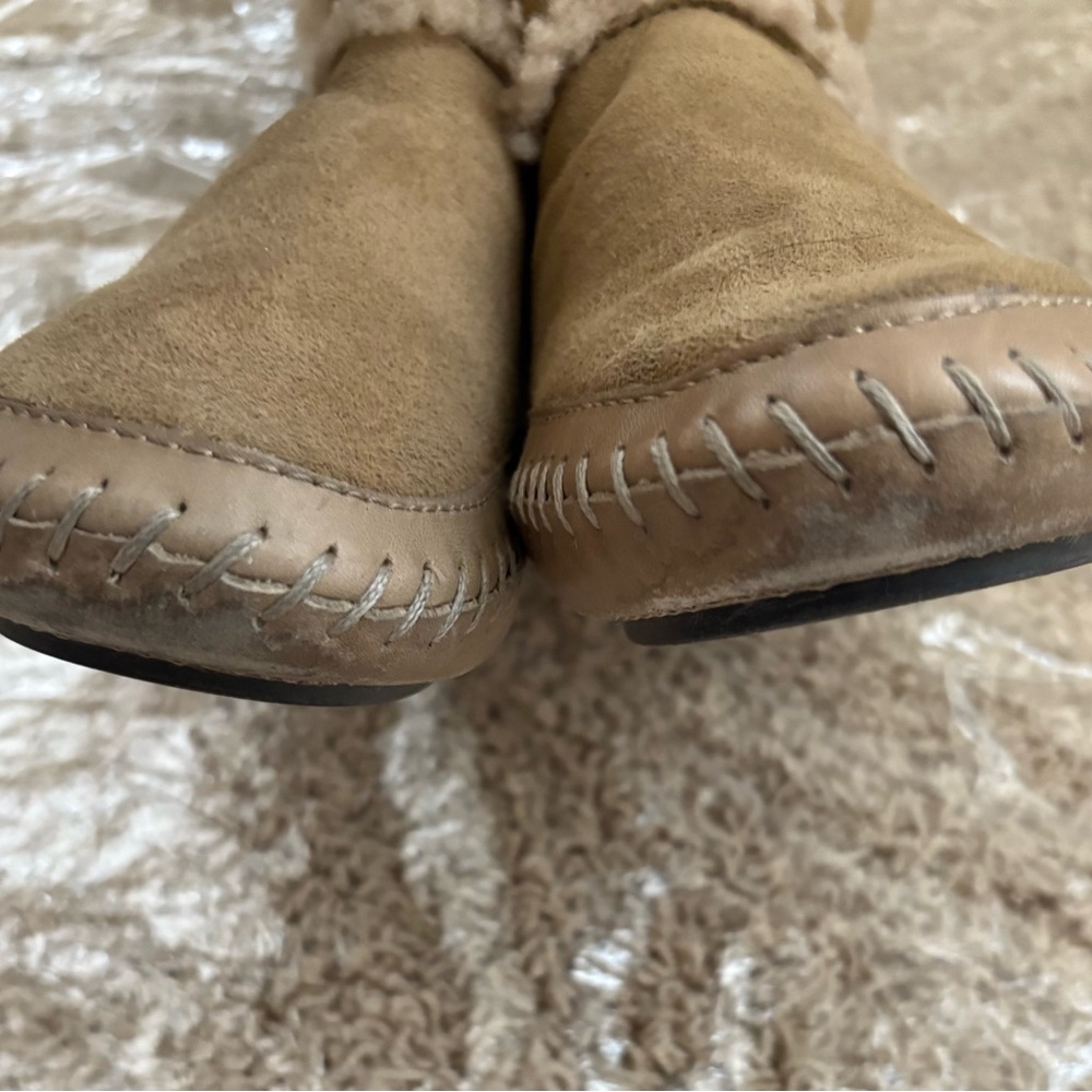 Tory Burch Tan Shearling Boots - Picture 3 of 5